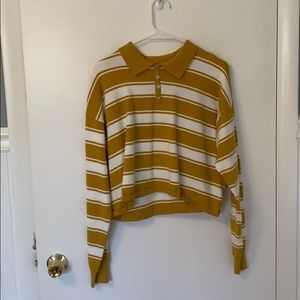 Kendall & Kylie stripped collared shirt